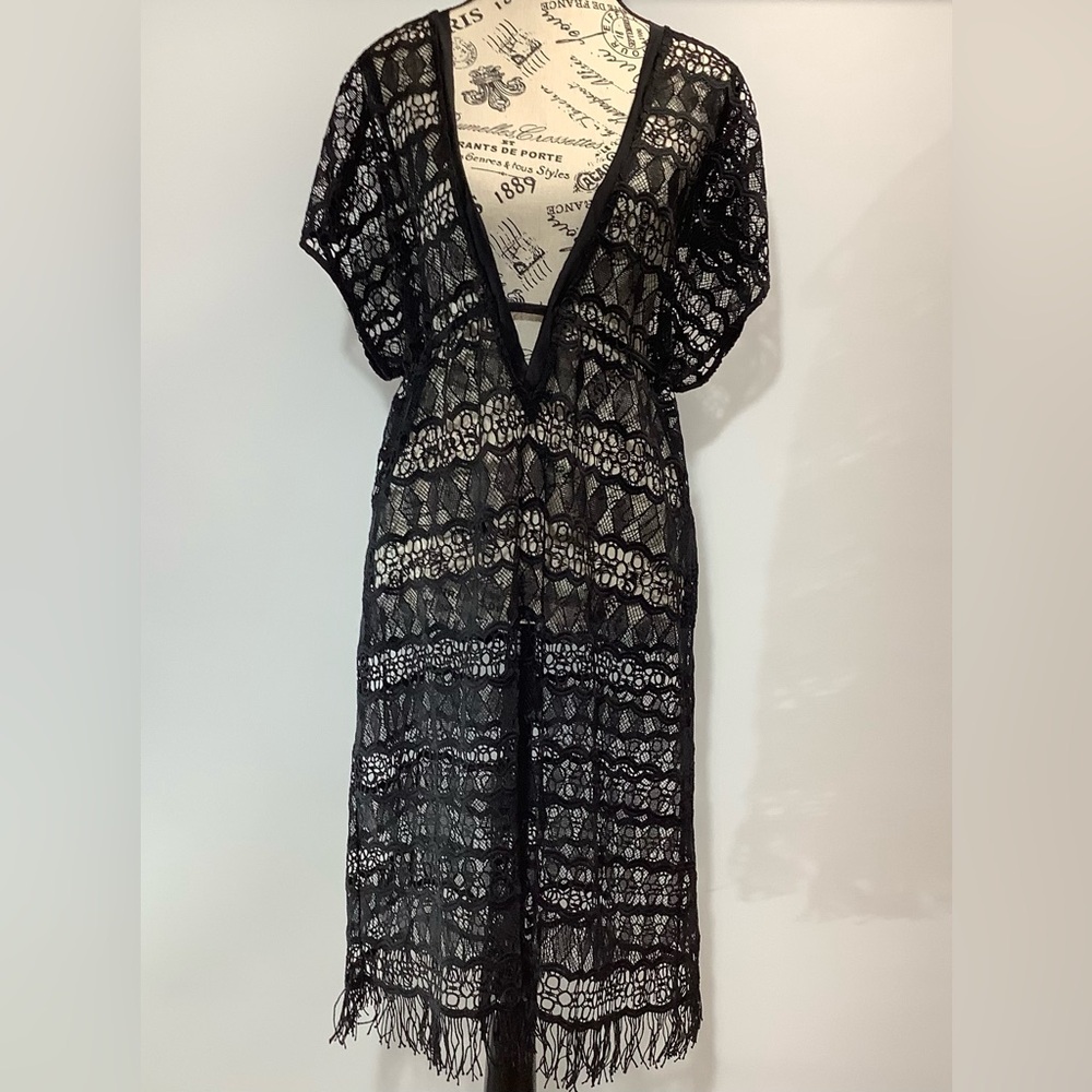 Black Lace Cover-Up Dress. Profile by Gottex.